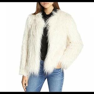 Sanctuary Studio Fifty Faux Fur Cropped Jacket